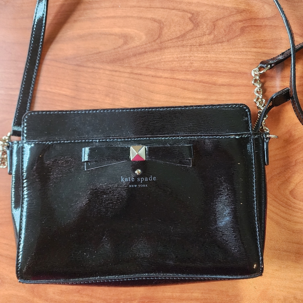 Kate Spade Bow  - Jet BLACK Crossbody Bag